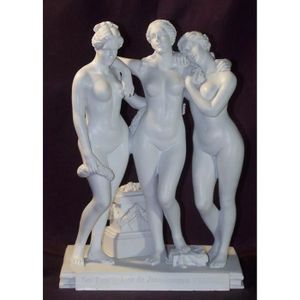 STATUE - STATUETTE Statuette Les trois Grâces de Pradier