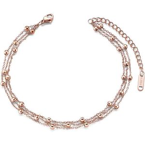 Chaîne cheville avec pierres noires - Mosaik bijoux indiens - a1