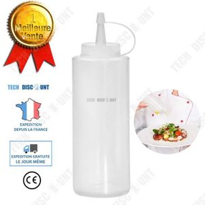 4-trou plastique vinaigrette Squeeze Bottle Condiment Distributeur ketchup moutarde