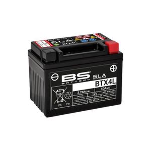 BATTERIE VÉHICULE Batterie SLA BTX4L / YTX4L-BS - BS BATTERY - 12V / 4Ah
