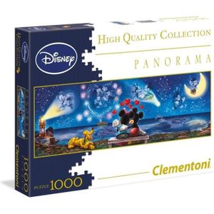 PUZZLE Puzzle Panorama 1000 pièces Mickey et Minnie - Cle