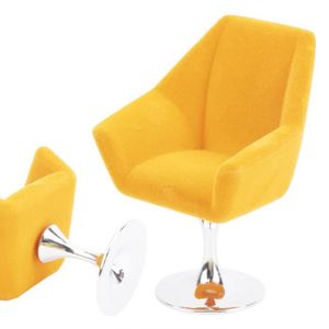 Mini chaise de salle à manger + chaise berçante de berceau miniature pour