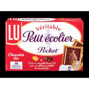 BISCUITS CHOCOLAT LU Petit Ecolier Chocolat Noir F. Poche 250g (x1)