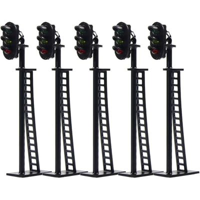 Evemodel 5 Feux De Signalisation Rouge/Vert 47mm – Échelle N 1:150, 12V, Pour Diorama Architecture