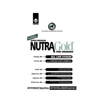 Nutra gold breeders bag 20kg hot sale