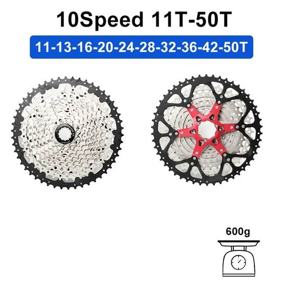 Cassette 12 Vitesses 10-50T/52T Compatible Shimano Micro Spline | Pour VTT Deore XTR