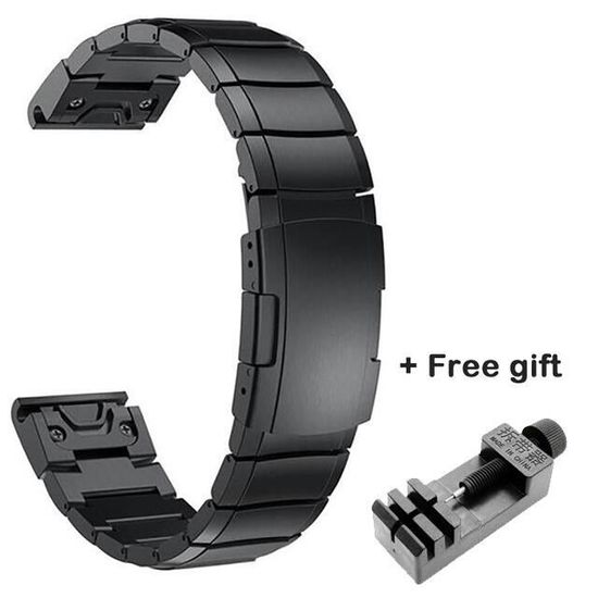 Couleur noir taille 22mm Fenix 6 Pro Bracelet de montre pour