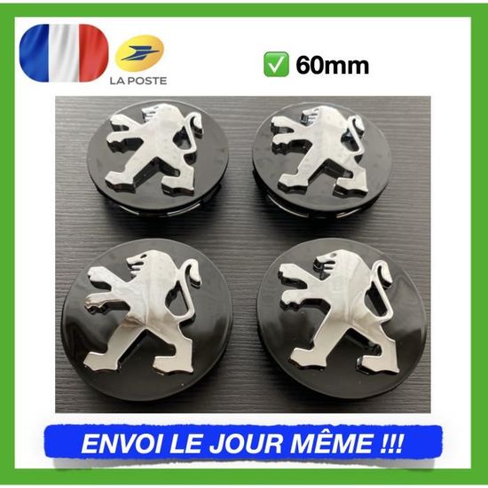 ZUOBYMBC 4 Pièces Cache-Moyeu pour Peugeot 108 208 2008 308