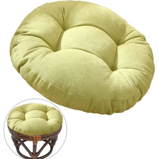 Coussin De Chaise Rond 50cm Navy - Intérieur/Extérieur Mousse Mémoire De Forme