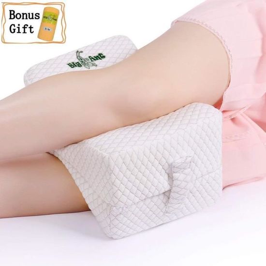 LEOFLA Coussin Orthopédique Jambes Mémoire De Forme - Soulagement Genoux, Dos Et Jambes Gonflées Coussin LEOFLA Mémoire