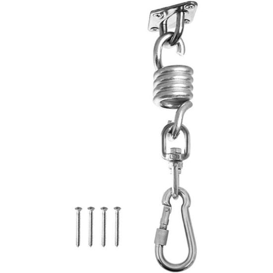 Heavy Duty Chaise Hamac Suspendu Kit Alliage Hamac Suspendu Ensemble Swing Seat Hanging Materiel Pieces Hamac Printemps Hainging Crochet Patio Fauteuil Suspendu Accessoires Pour 90527983