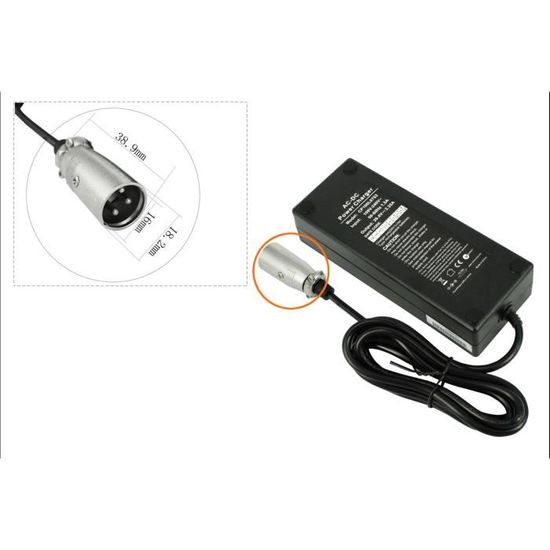 HP1202L2 Chargeur de batterie avec adaptateur CA pour batterie 24V Lithium Ions pour velo electrique velo electrique HP1202L2 3 Cdiscount Sport