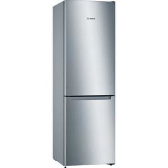 Réfrigérateur combiné pose-libre BOSCH - KGN33NLEB - SER2 - inox look -Volume utile total: 282 l - 176x60cm - No Frost - Inox