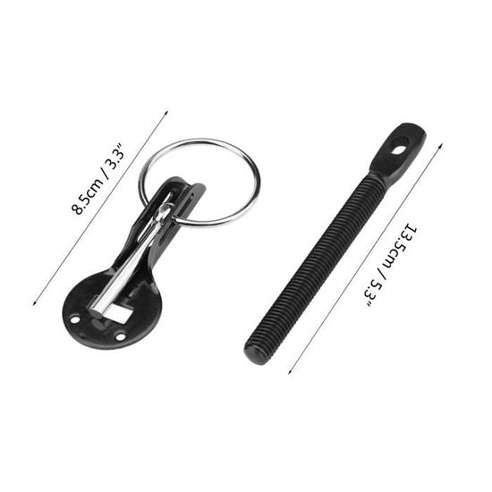 Kit Verrouillage Capot Moteur Avec Cylindre Et 2 Clés - Pour Jeep Wrangler JK Unlimited 2007-2017