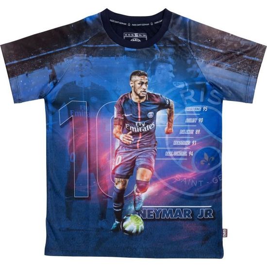 Maillot PSG Officiel 2018 Stadium - Neymar - Manches Longues - Taille L - Neuf