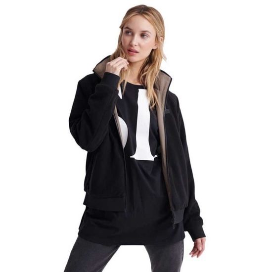 Superdry - Sweat Crewneck Code Classic M2012131A Noir Doré