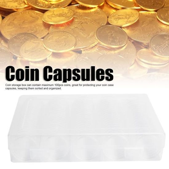 Boîte De Rangement Pour Pièces De Monnaie - CIKONIELF - Transparent