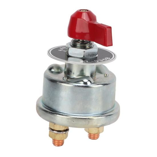 KAOLALI Interrupteur Coupure Batterie 12V-48V 300A – Commutateur Étanché IP56 Pour Voiture, Bateau, Moto, Camion