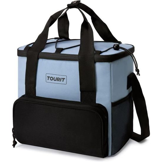Sac Isotherme Pliable 30 Litres Vaily - Pour Pique-nique, Plage, Voiture - Isolation Aluminium