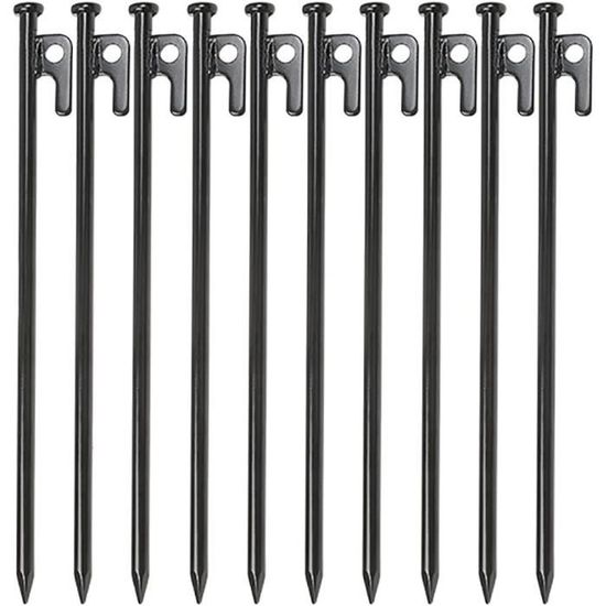 10 Piquets De Tente En Spirale – Aluminium Léger, Solide, Pour Camping, Randonnée Ou Plage