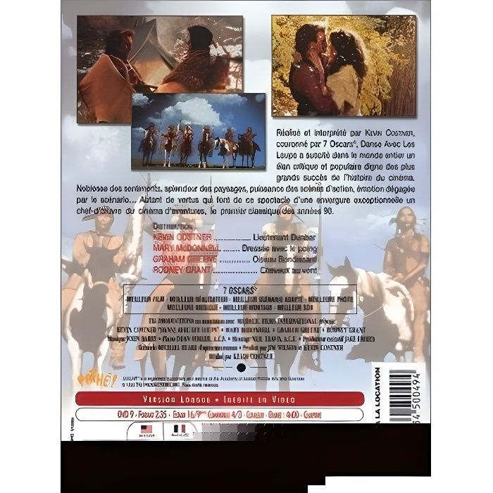 DVD Danse avec les loups - Achat / Vente dvd film Danse avec les loups au  meilleur prix 3388334500494 - Cdiscount