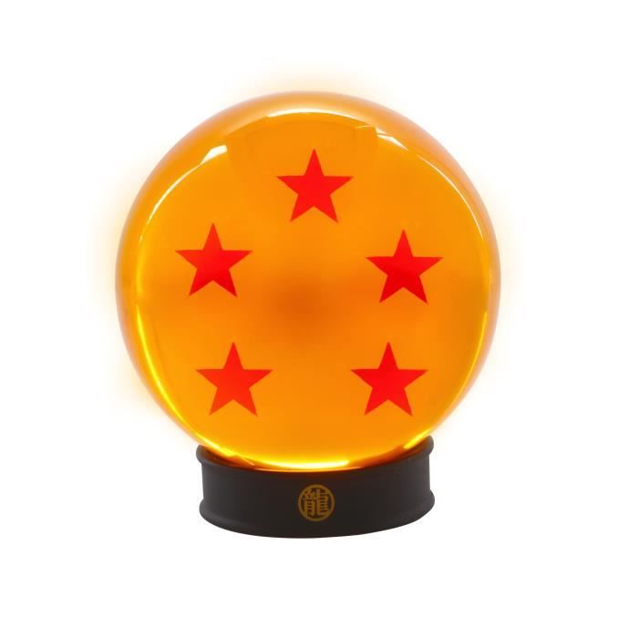 DRAGON BALL - Boule de cristal 5 étoiles 75 mm + socle