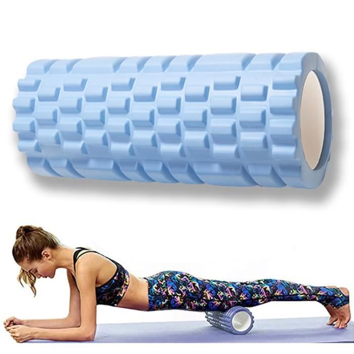 Rouleau de Massage Foam Roller pour Trigger Massage Physiothérapie,33*14cm,bleu