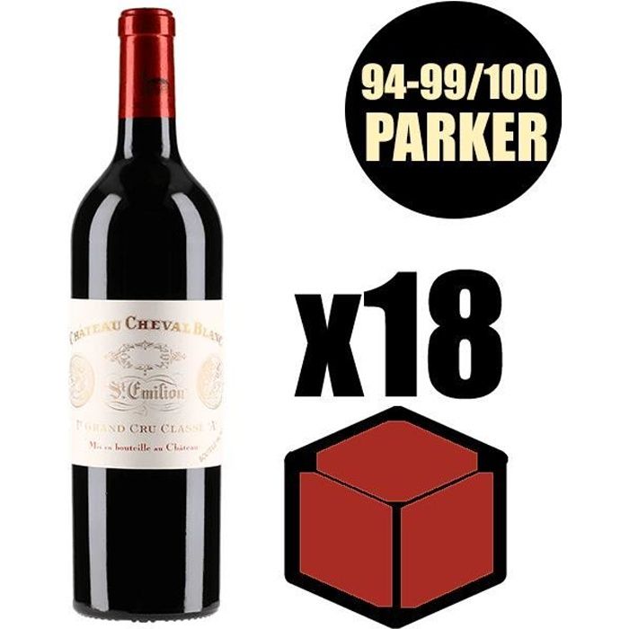 X18 Château Cheval Blanc 2015 75 cl AOC Saint-Emilion Grand Cru 1er Grand Cru Classé A Vin Rouge