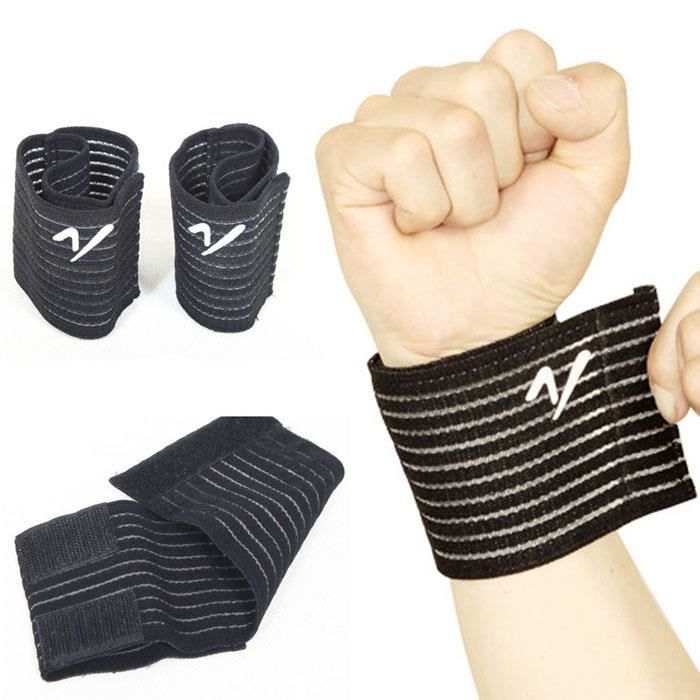 1pc noir bande de support de poignet de basket-ball vin T bandage sous pression