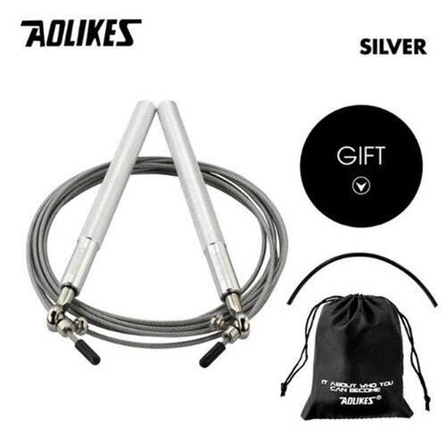 1 pièces professionnel 3 en 1 corde à sauter Crossfit vitesse corde à sauter pour Fitness saut - Modèle: 3202 Silver - HSJSTSA01365
