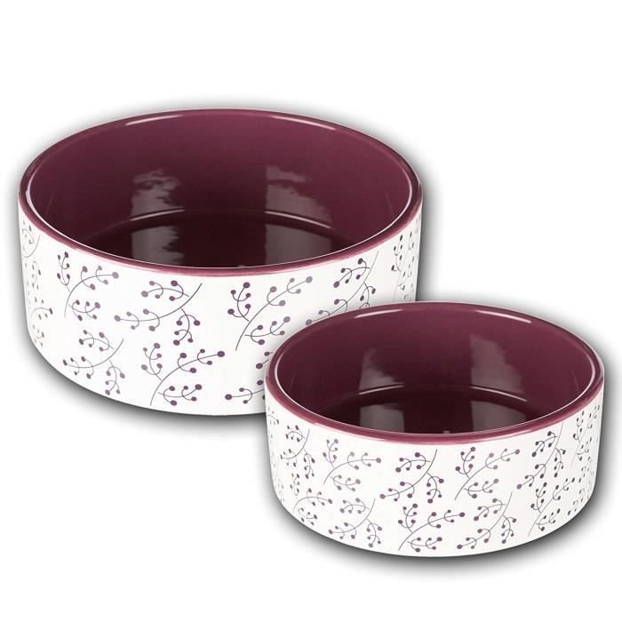 Trixie Ecuelle Céramique pour Chien Blanc-Baie 16 cm