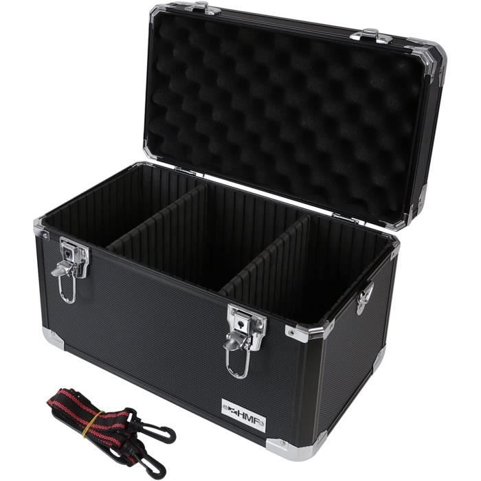 HMF 14801-02 Valise de transport en aluminium, coffre de rangement, compartiments individuels, 40 x 27,5 x 23,5 cm