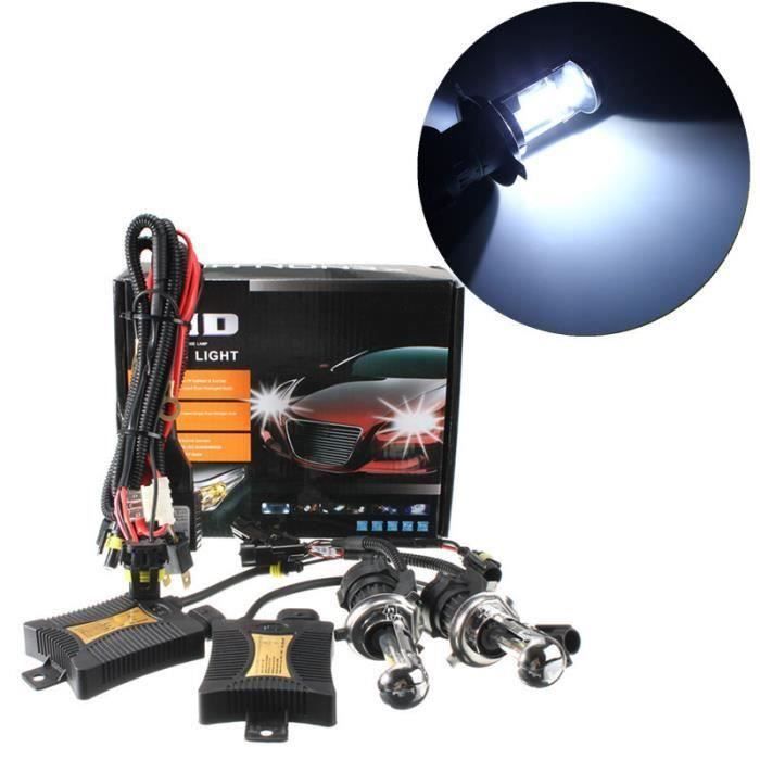H4 55W HID Phares Ampoules Voiture Bi Xénon + Ballast DC12V 6000k At50877