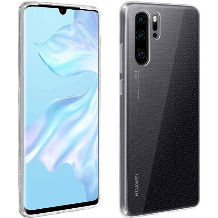 Coque Huawei P30 Pro Silicone Gel Protection Anti-rayures Ultra-Fine Transparent Blanc