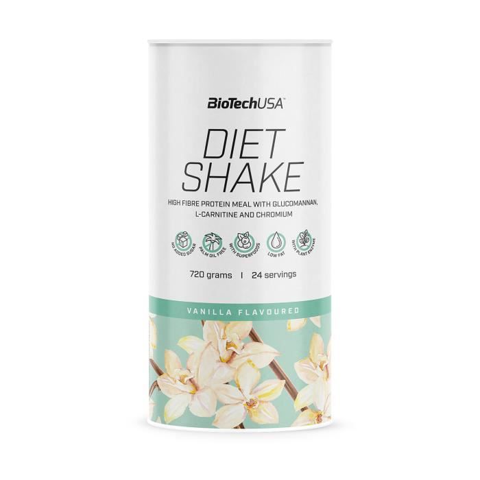 Diet Shake 720g VANILLE Proteine Regime Minceur Avec Glucomannan et Carnitine
