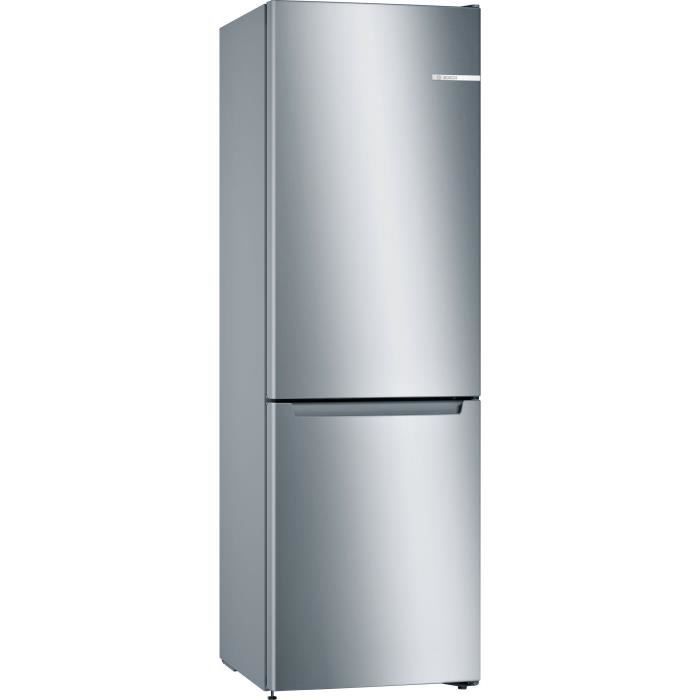 Réfrigérateur combiné pose-libre BOSCH - KGN33NLEB - SER2 - inox look -Volume utile total: 282 l - 176x60cm - Inox