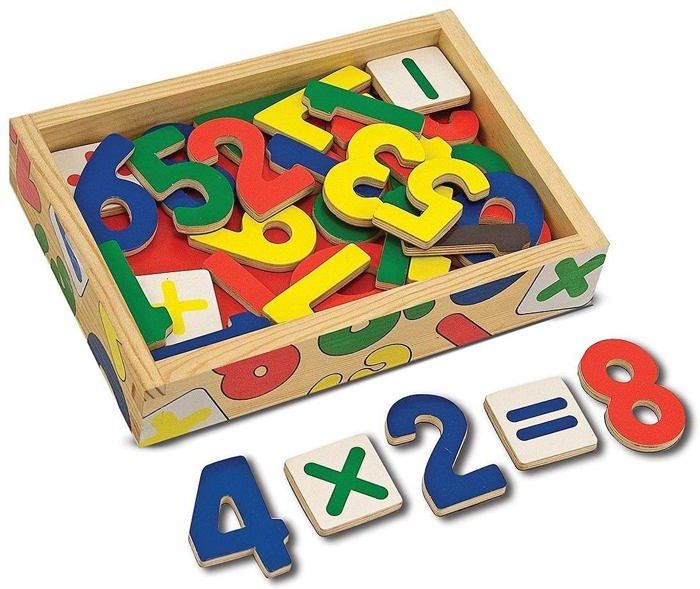 MELISSA & DOUG - 37 Aimants Chiffres Et Signes Mathématiques En Bois