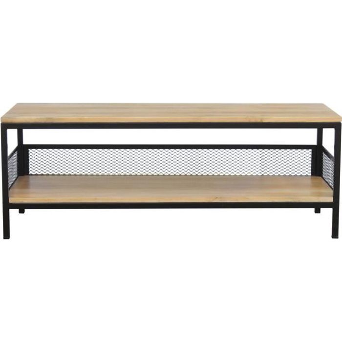 Miliboo - Table basse industrielle manguier et métal RACK