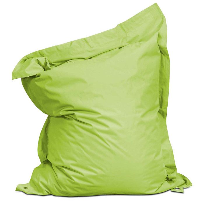 Pouf taille XL, coussin de jardin imperméable anis