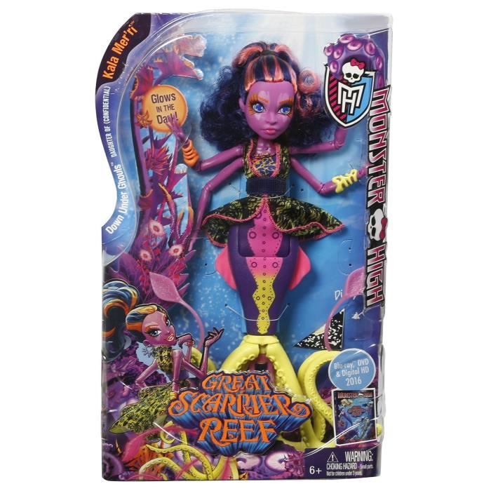 MATTEL Monster High - DHB49 - Kaala Mer'ri - Grande Barrière des Frayeurs
