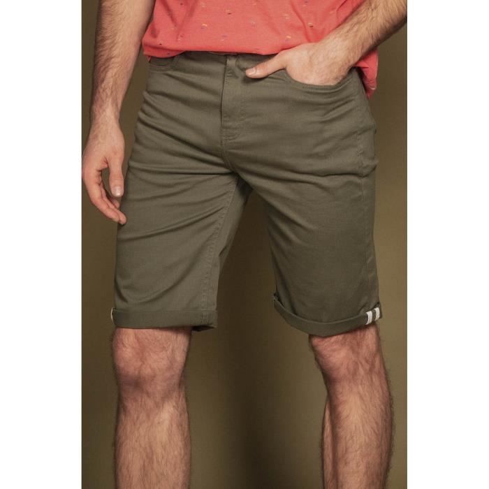DEELUXE Short chino avec ceinture CITY Kaki