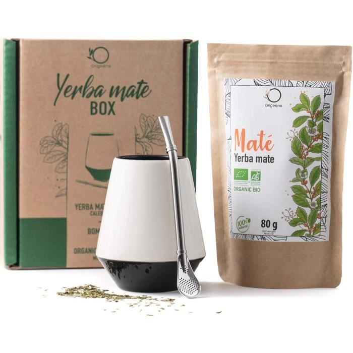 Kit Maté bio avec calebasse céramique du portugal