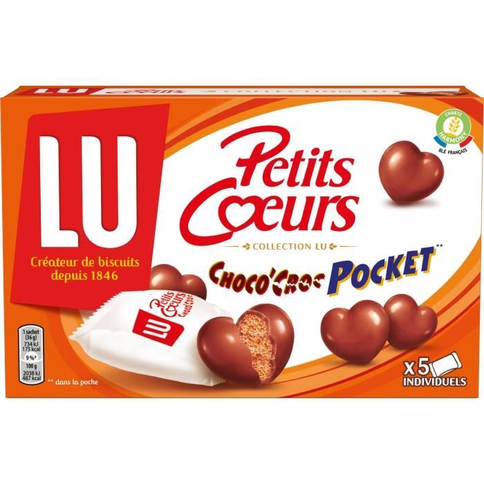 Petits Coeurs Choco Croc Pocket 180g