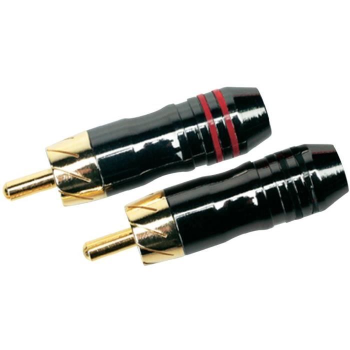 Connecteurs mâles RCA Sinus Live haut de gamme
