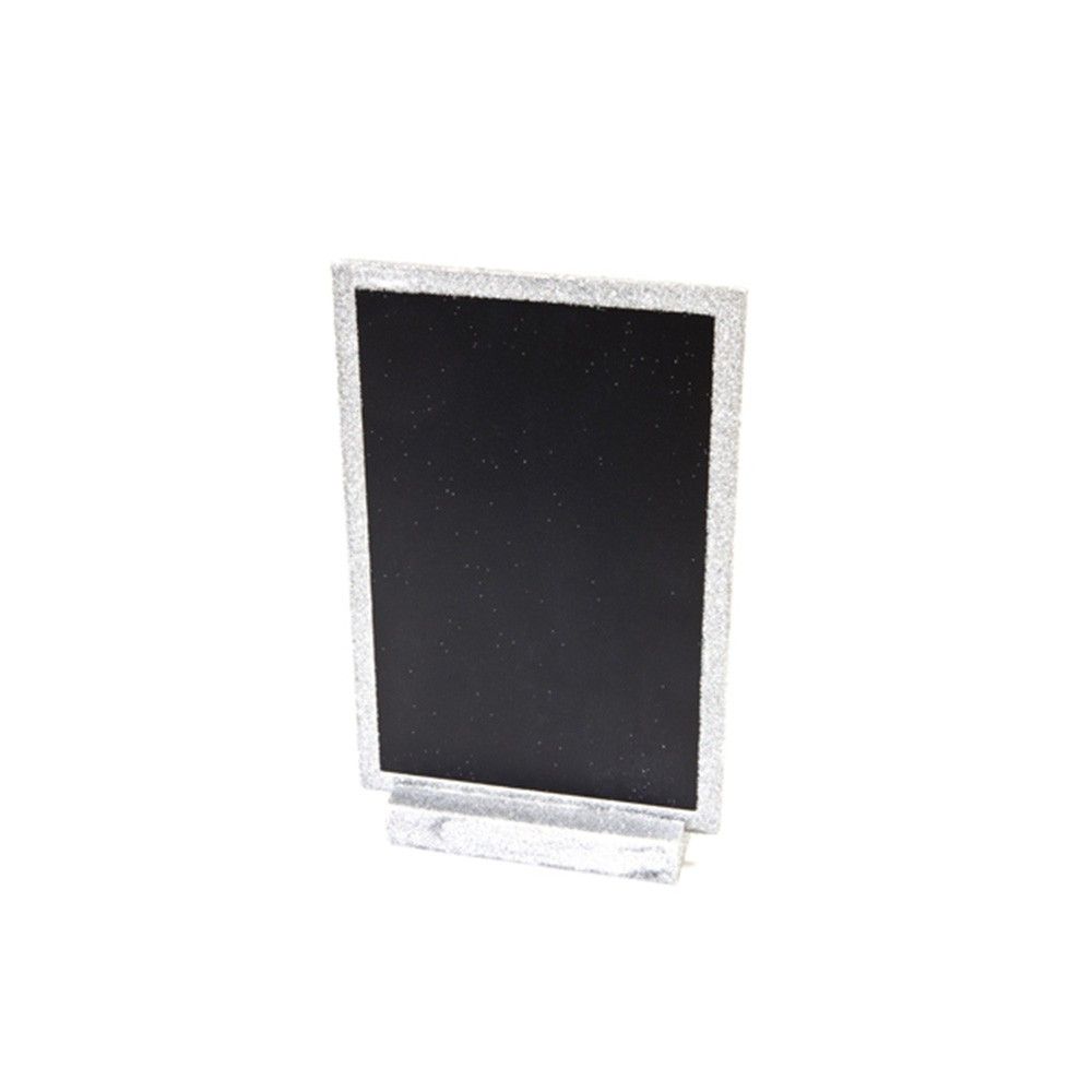 Ardoise menu paillette double face blanc