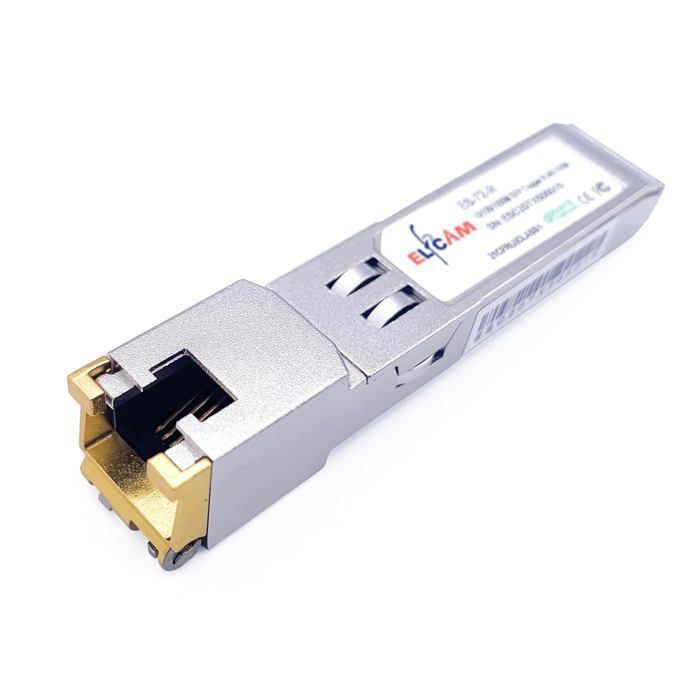 Module de Transceiver SFP+ – Elfcam® – 10Gbps – RJ45 – 30 Mètres – Compatible Freebox Ultra