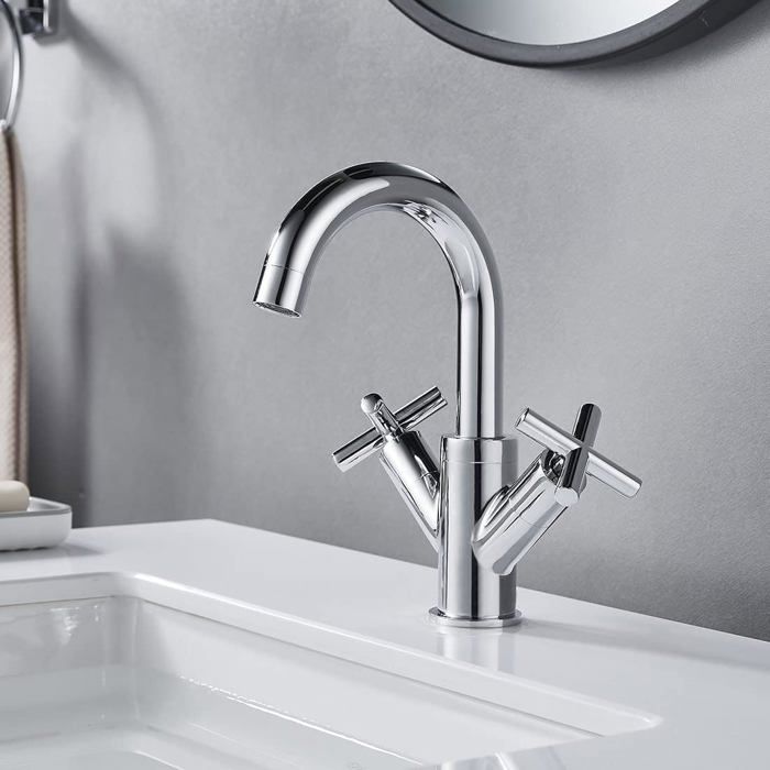 Grohe Dice - Mitigeur de lavabo avec bonde, chrome 1018320000