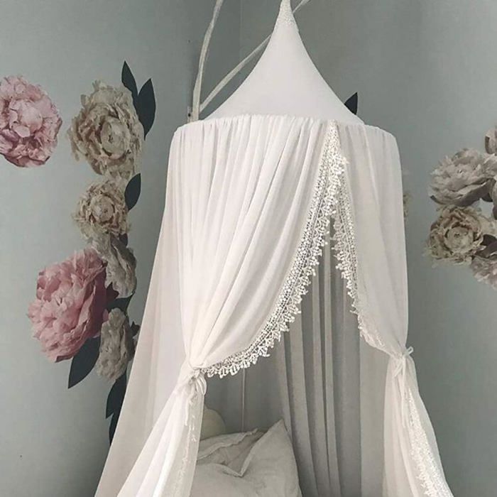 Moustiquaire Décorative Chambre Enfant Avec LED Ciel De Lit Princesse Avec Guirlande LED MHJY - Moustiquaire, Télécommande, Pour Chambre D'enfant