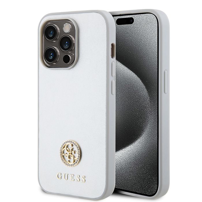 Coque de téléphone Guess iPhone 15 Pro Strass Métal