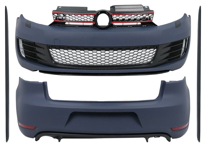 Kit carrosserie pour VW Golf 6 08-13 Hatchback GTI Look Pare-chocs Jupes
